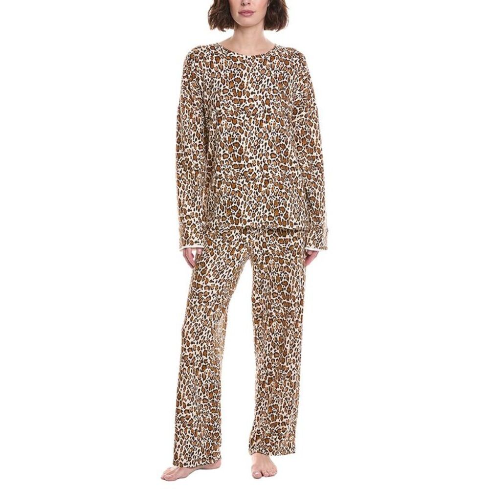 Ellen Tracy Womens 2Pc Pajama Set, Brown